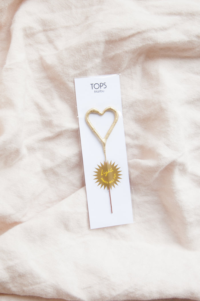 Gold Heart Sparkler