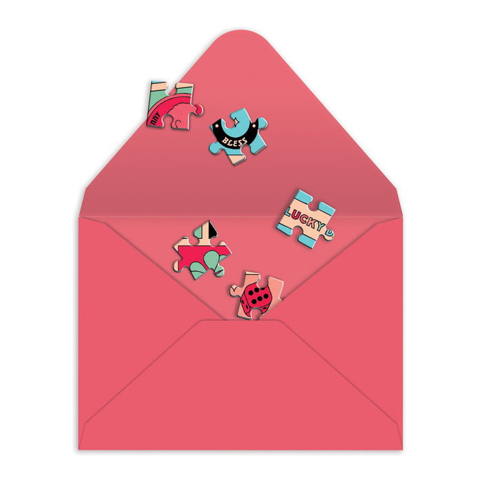 Good Luck Greeting Card Puzzle Greeting Card Puzzles Berlin Michelle Collection
