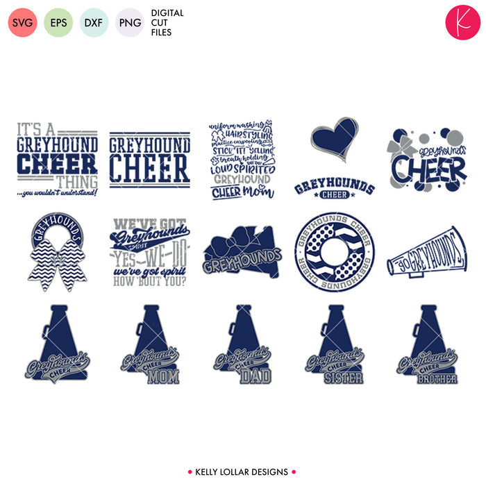 Greyhounds Everything Spirit Bundle | SVG DXF EPS PNG Cut Files