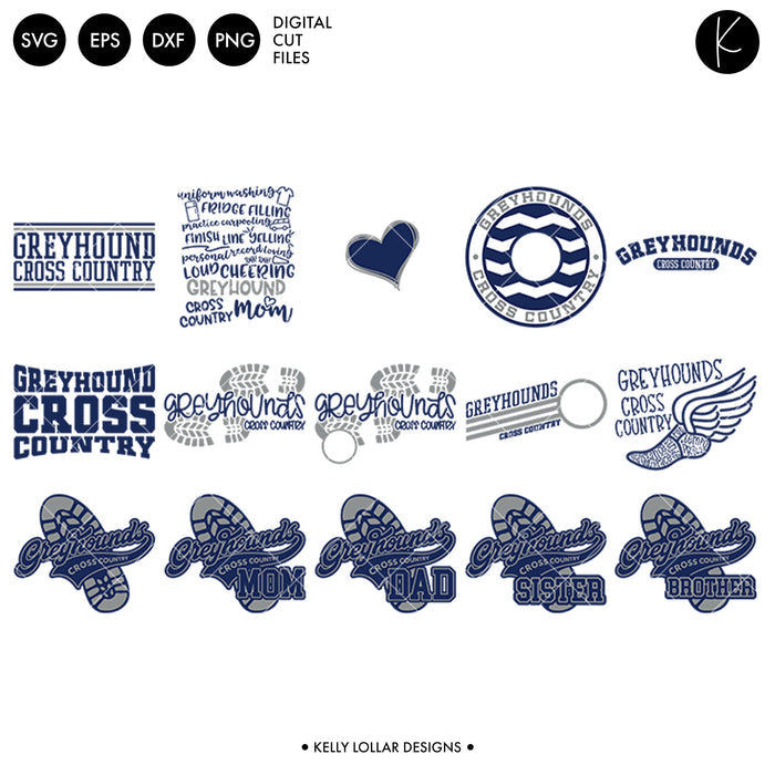 Greyhounds Everything Spirit Bundle | SVG DXF EPS PNG Cut Files