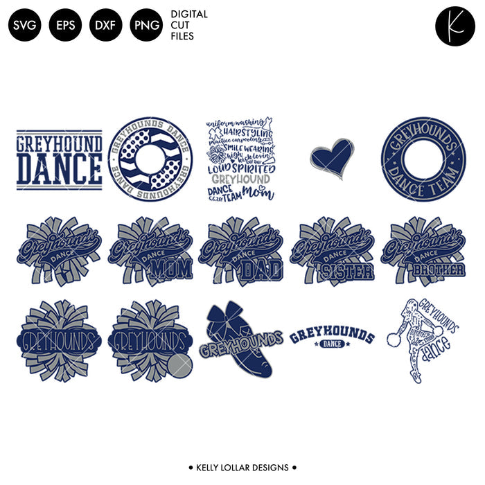 Greyhounds Everything Spirit Bundle | SVG DXF EPS PNG Cut Files