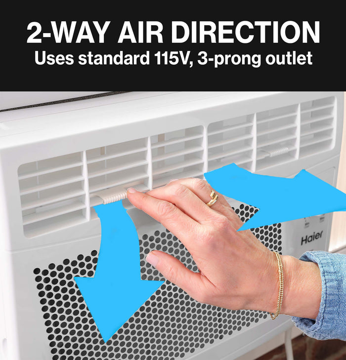 Haier 5,000 BTU, 115V Mechanical Window Air Conditioner for Small Rooms up to 150 sq ft. (Refurbished)