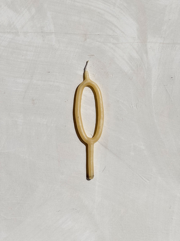 Hand Dipped Beeswax Number Candles