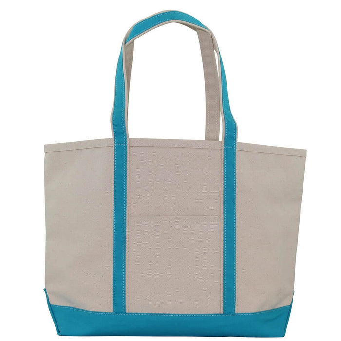 Heavy 24 oz Large Boat Tote Turquoise