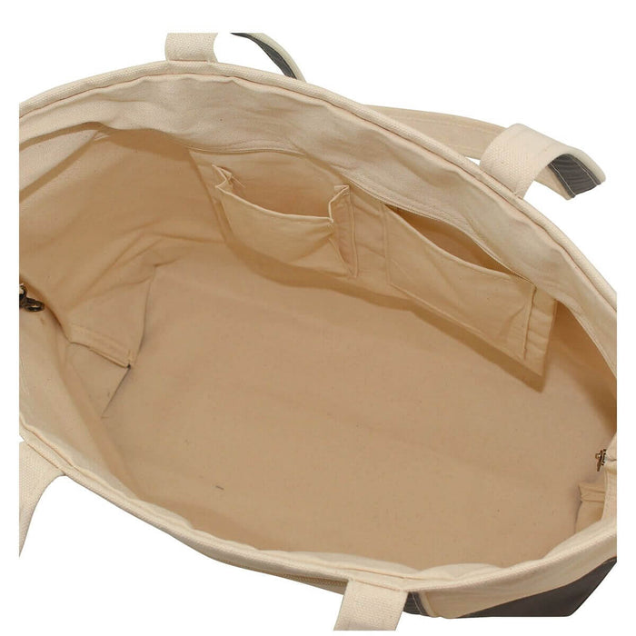 Interior View Heavy 24 oz Large Boat Tote