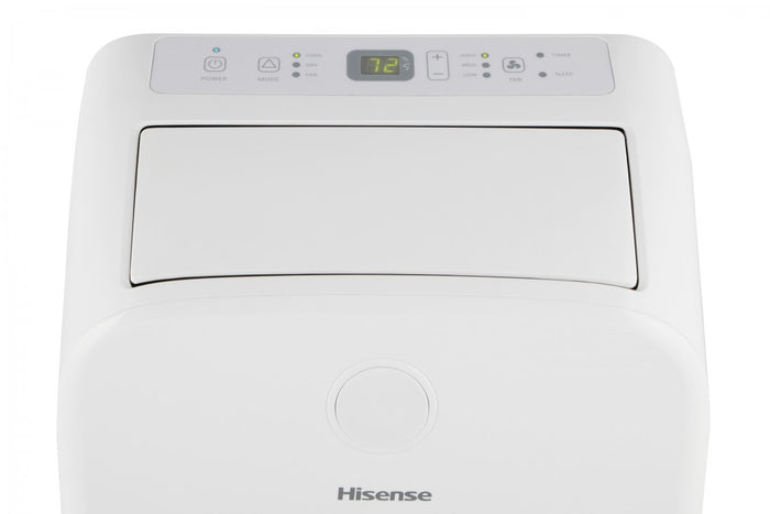 Hisense - Refurbished Excellent - 8,000 BTU Smart Portable Air Conditioner with Wi-fi and Remote Control - White