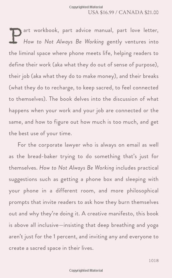 How to Not Always Be Working
