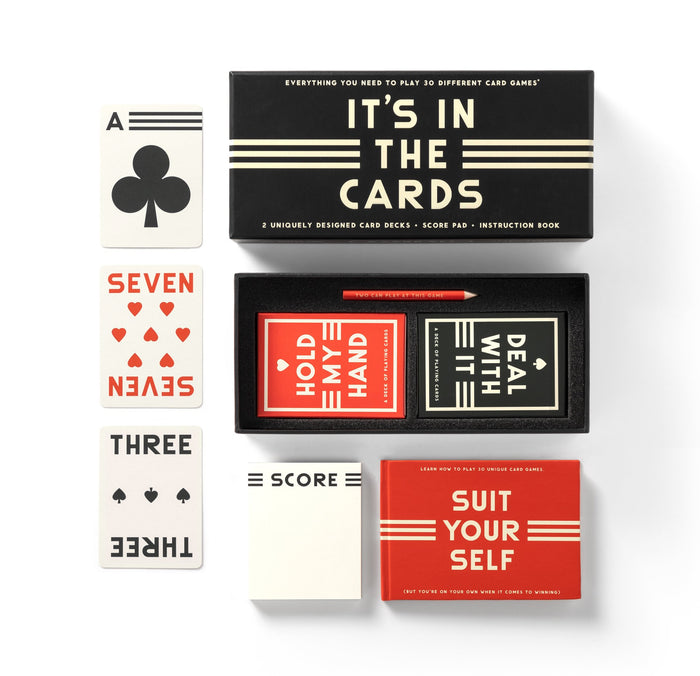 It's In The Cards Playing Card Game Set Playing Cards Brass Monkey