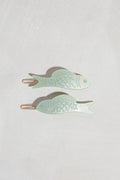 Jade Fish Barrette Pair