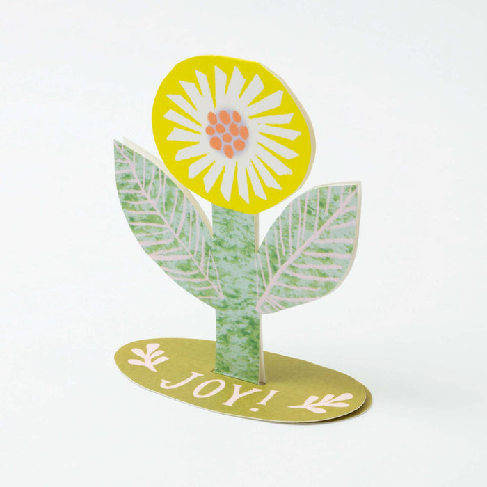 Joy Flower Standing Greeting Card