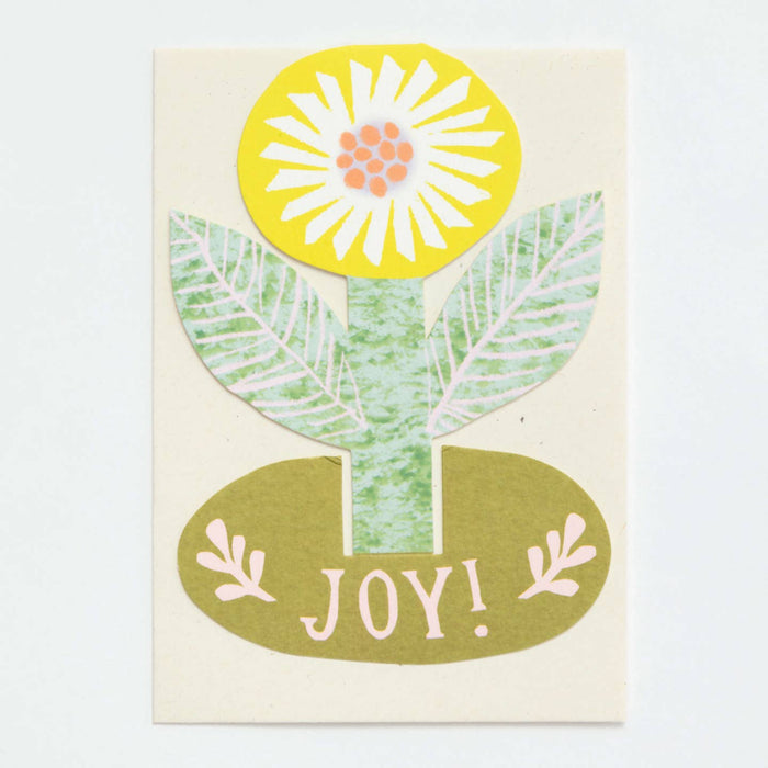 Joy Flower Standing Greeting Card