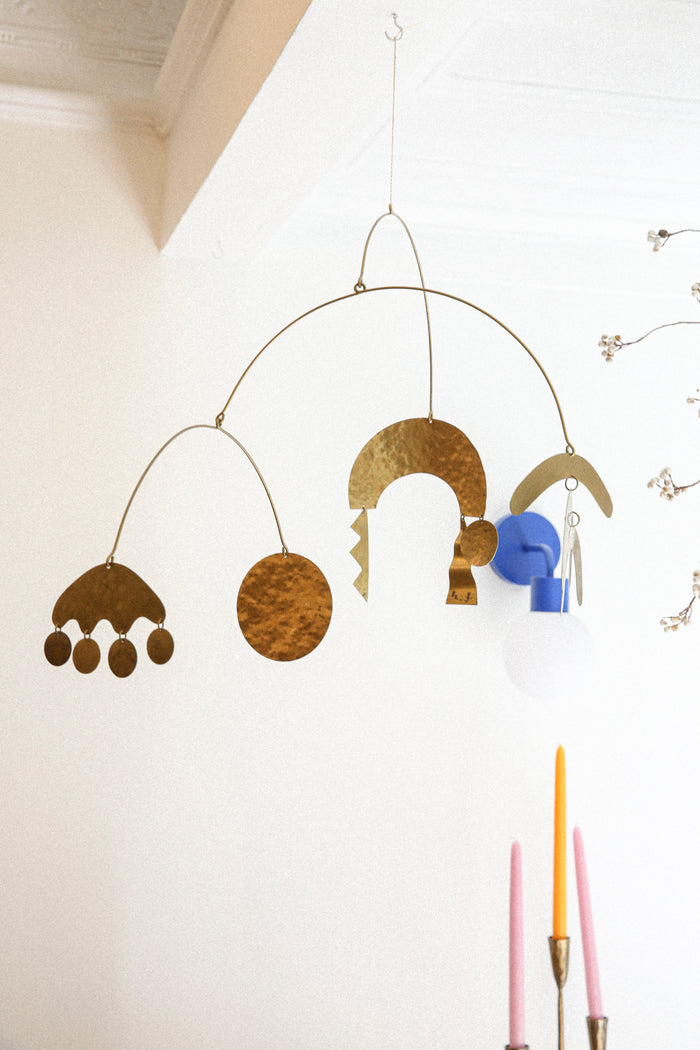Kinetic Sculpture - Zig Zag / Brass