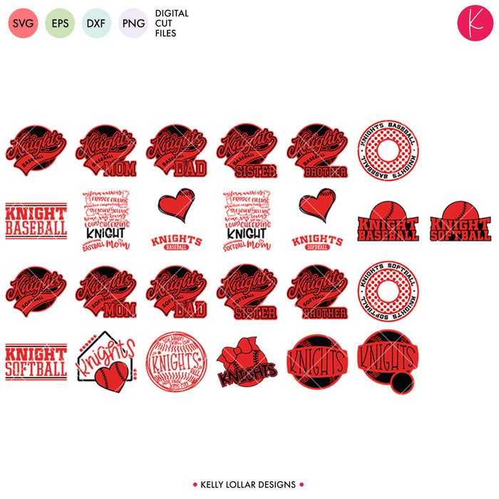Knights Everything Spirit Bundle | SVG DXF EPS PNG Cut Files