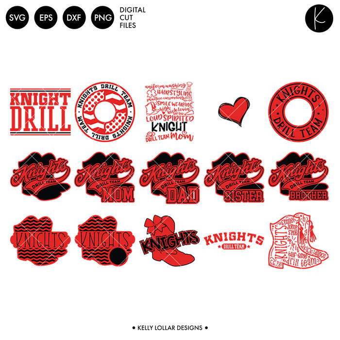 Knights Everything Spirit Bundle | SVG DXF EPS PNG Cut Files