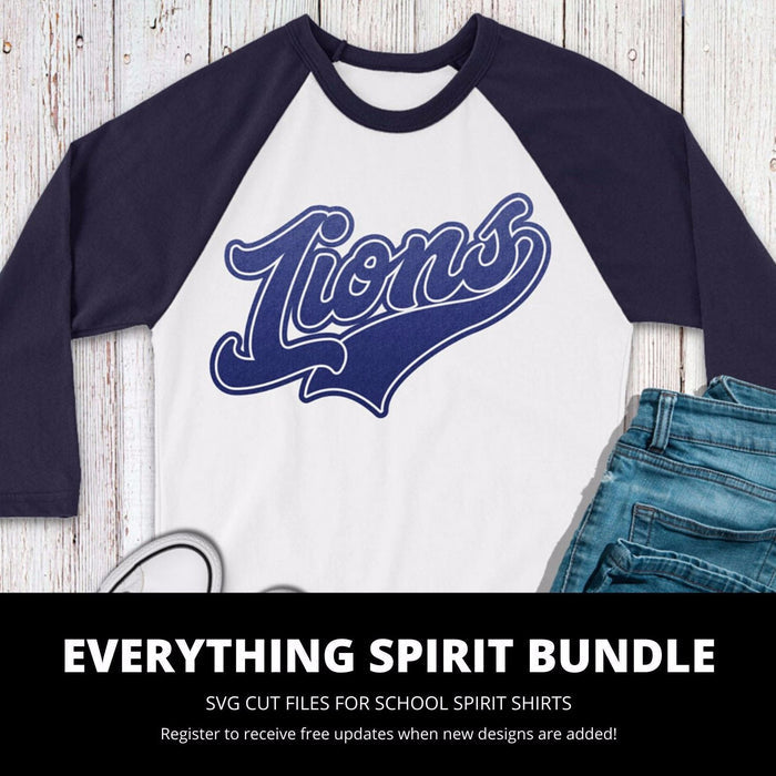Lions Everything Spirit Bundle | SVG DXF EPS PNG Cut Files