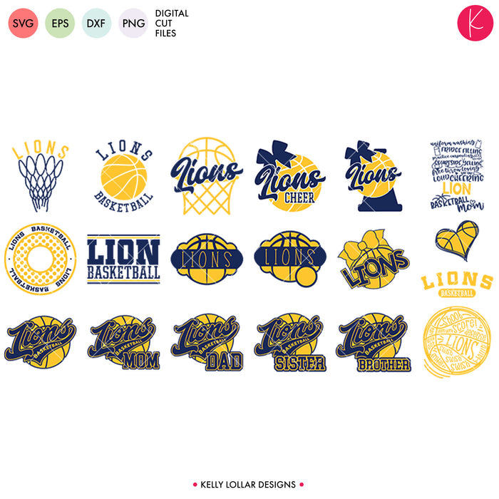 Lions Everything Spirit Bundle | SVG DXF EPS PNG Cut Files