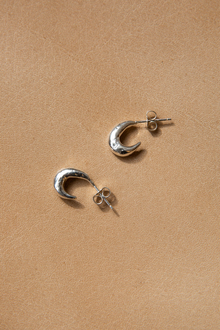 Lithic Hoops - Silver