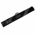 Black Looped Fur lulav and etrog case from Waterdale Collection, raised Hebrew lettering and attached esrog bag.