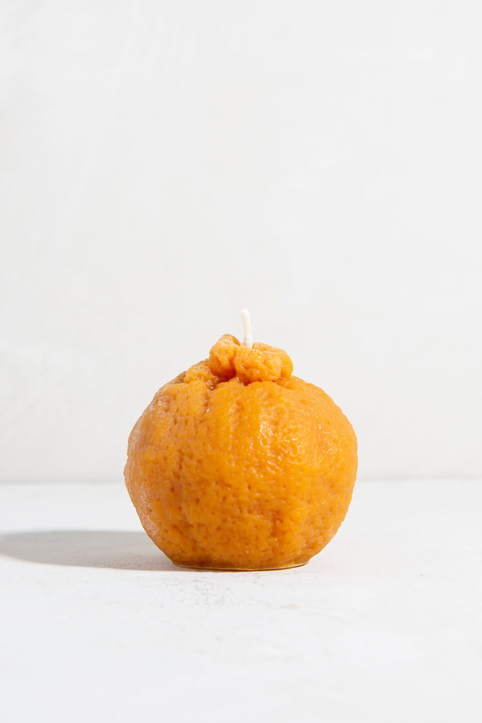 Mandarin Orange Beeswax Candle