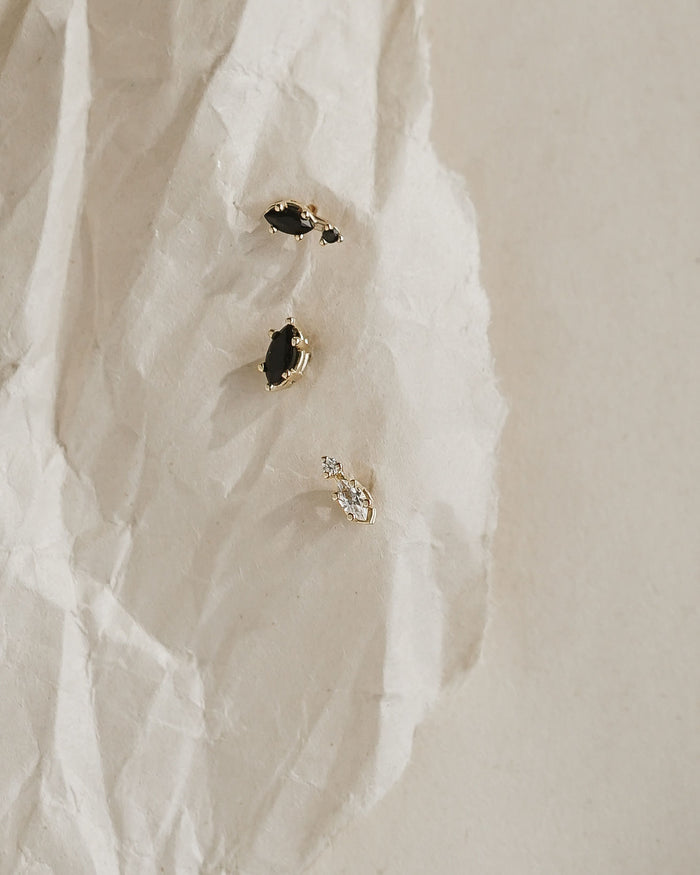 Marquise Onyx + Accent Studs