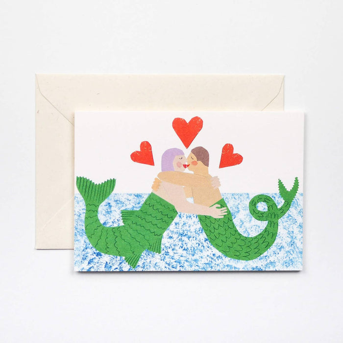 Mermaid Kiss Greeting Card