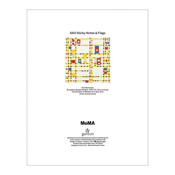 MoMA Mondrian Sticky Notes Box Sticky Notes Galison
