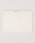 Monthly List Notepad