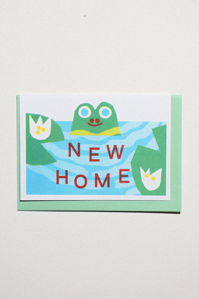 New Home Frog Greeting Card