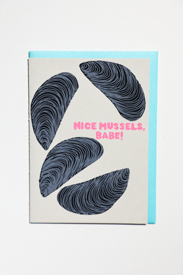 Nice Mussels Greeting Card