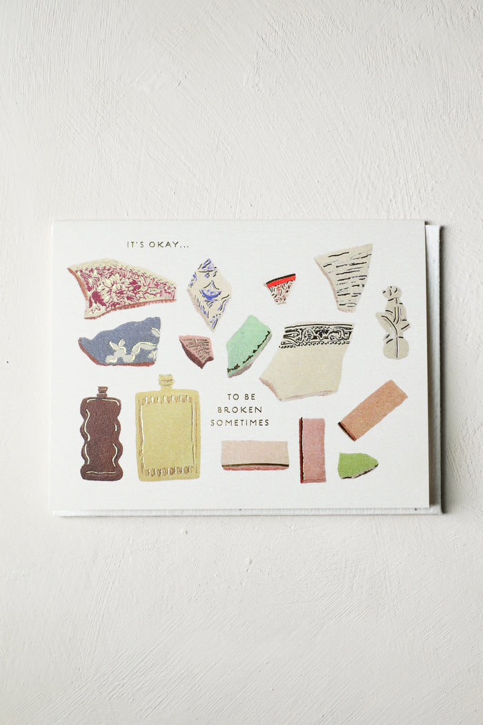 Okay To Be Broken - Plantable Greeting Card