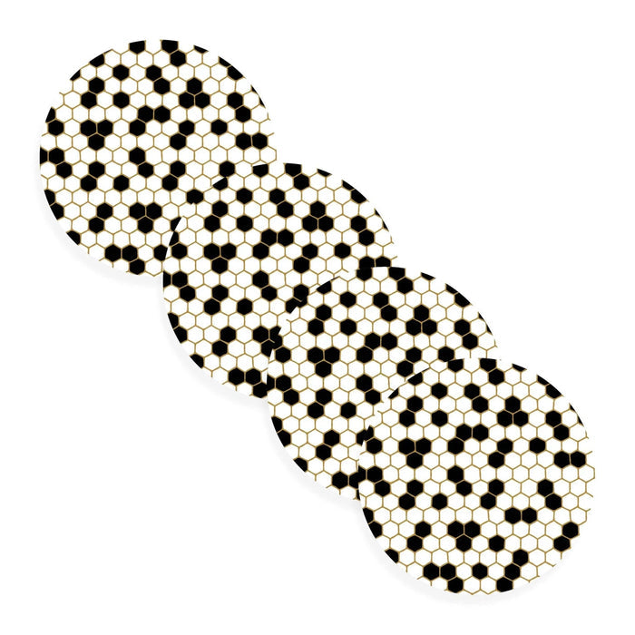 Black speckled Onyx Charger plate from Waterdale Collection, featuring scattered dot pattern on cream background, ideal for Pesach table settings.