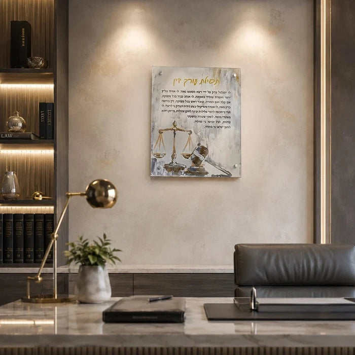 A framed wall art print lawyer tefila