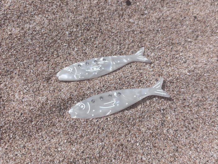 Pearlescent Sardine Clip Set