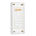 Pearlstone Frame Asher Yatzar prayer wall art with gold accents and floating glass display, Jewish home decor