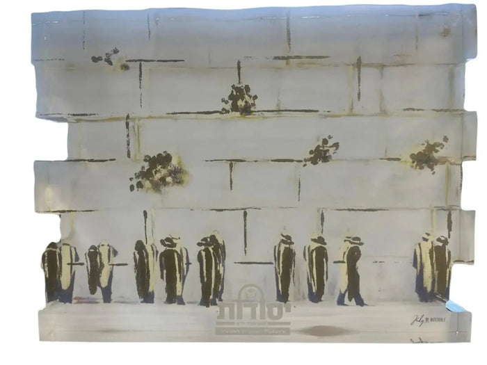 Waterdale Collection personalization display wall with hanging wooden blocks and metal clips for custom engraved items