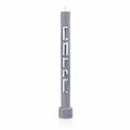 Gray Pillar Havdalah Candle by Waterdale Collection, tall cylindrical design with white text label, suitable for Jewish Havdalah ceremony.