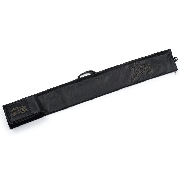 Pillow Script lulav and esrog case in black, 52" padded leatherette case, for Sukkos
