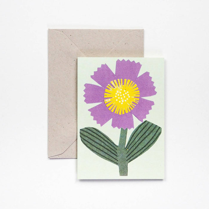 Purple Flower Greeting Card