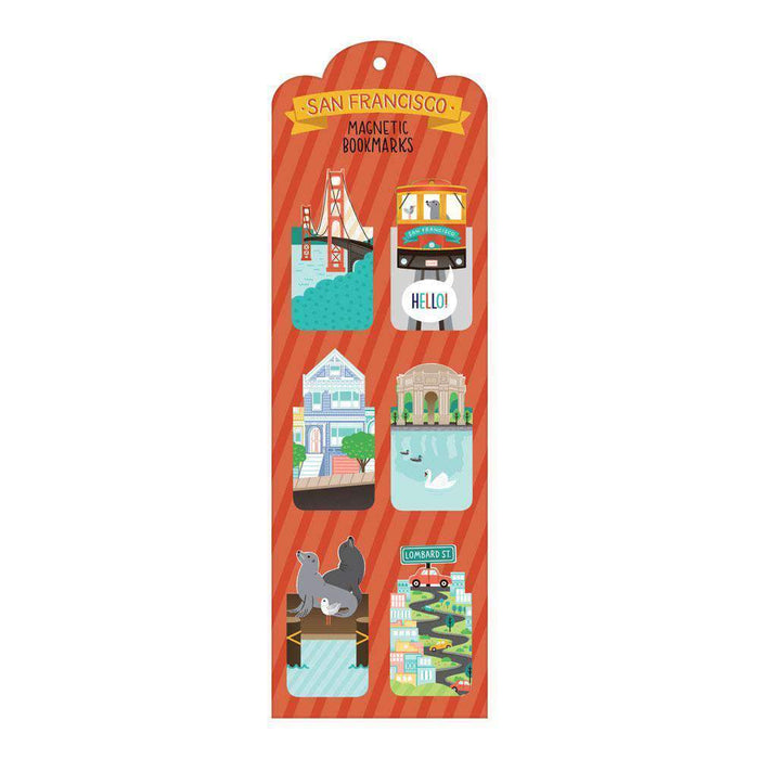 San Francisco Magnetic Bookmarks Bookmarks Galison