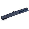 Scattered fur lulav and esrog case in navy, 52" padded case with attached esrog bag, for Sukkos