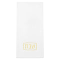 Shabbos guest towelettes in gold, disposable towels for netilas yadayim at the Shabbos table