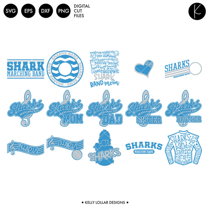Sharks Everything Spirit Bundle | SVG DXF EPS PNG Cut Files
