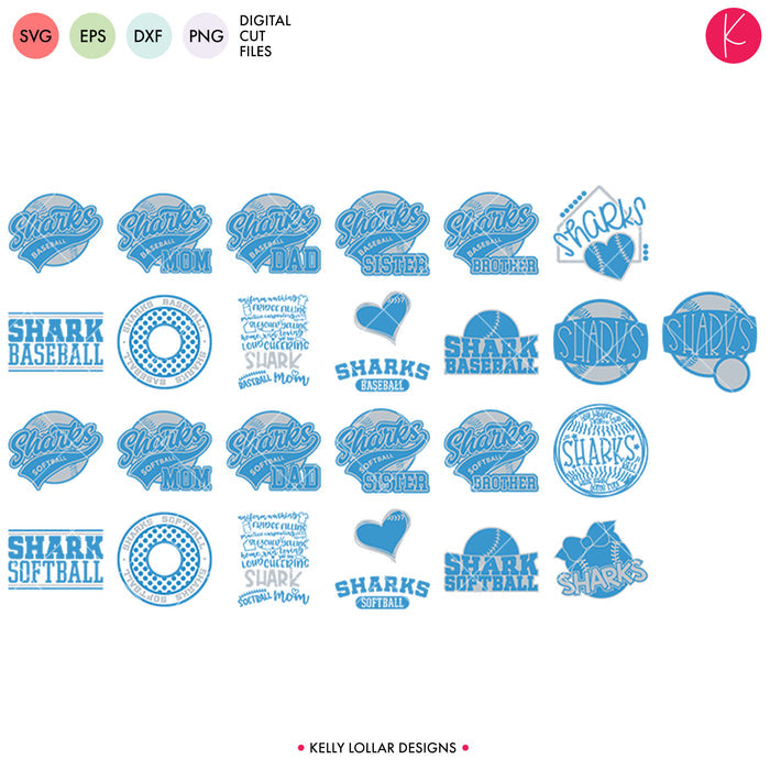 Sharks Everything Spirit Bundle | SVG DXF EPS PNG Cut Files
