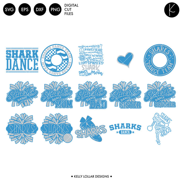Sharks Everything Spirit Bundle | SVG DXF EPS PNG Cut Files