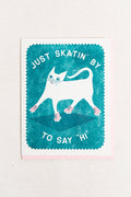 Skatin' By Greeting Card