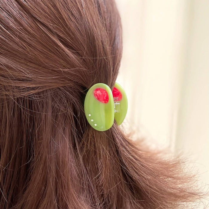 Small Olive Claw Clip