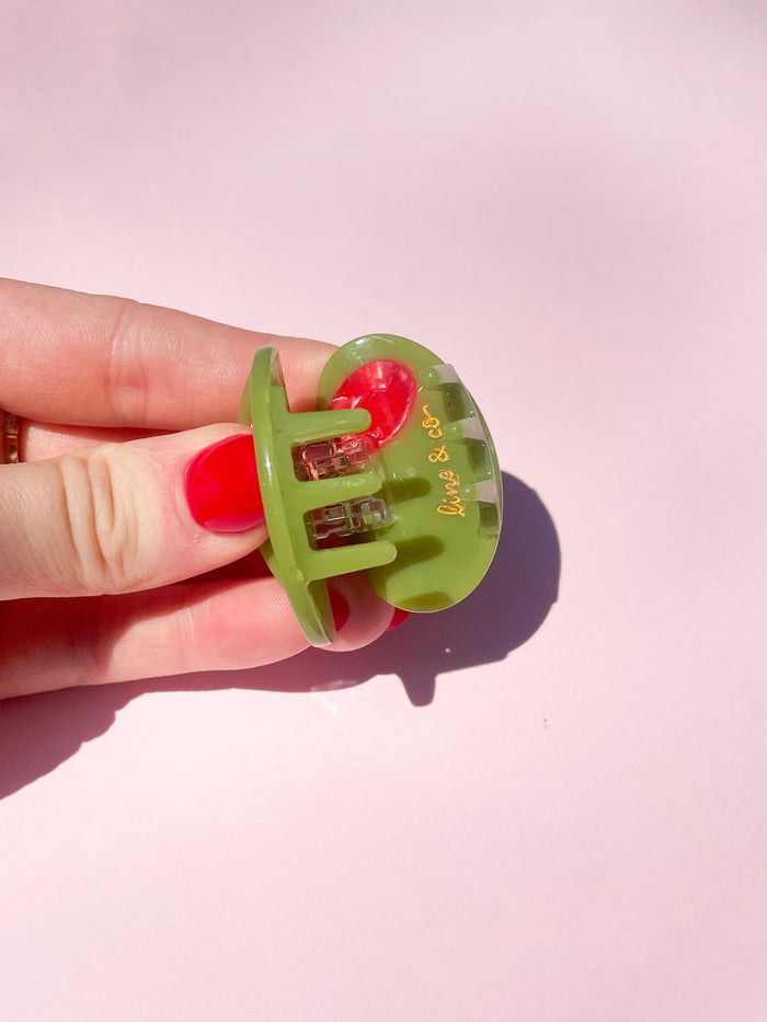 Small Olive Claw Clip