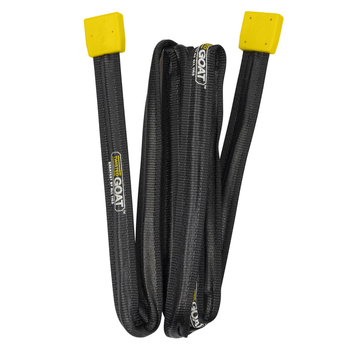 SmartStraps Twisted Goat Industrial Ties, 6 ft, Reusable, Bendable Steel, Yellow