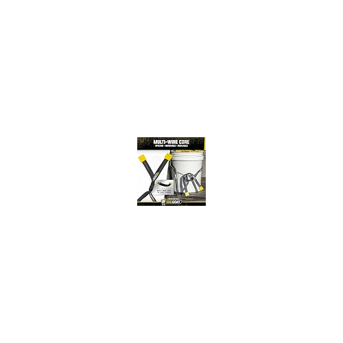 SmartStraps Twisted Goat Industrial Ties, 6 ft, Reusable, Bendable Steel, Yellow