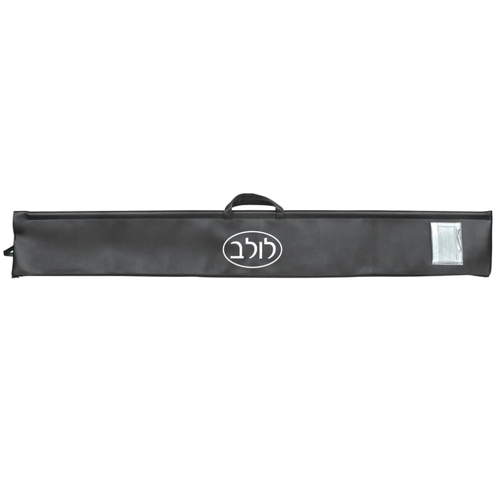 Smooth faux leather lulav case from Waterdale Collection with carry handle, for Sukkot.